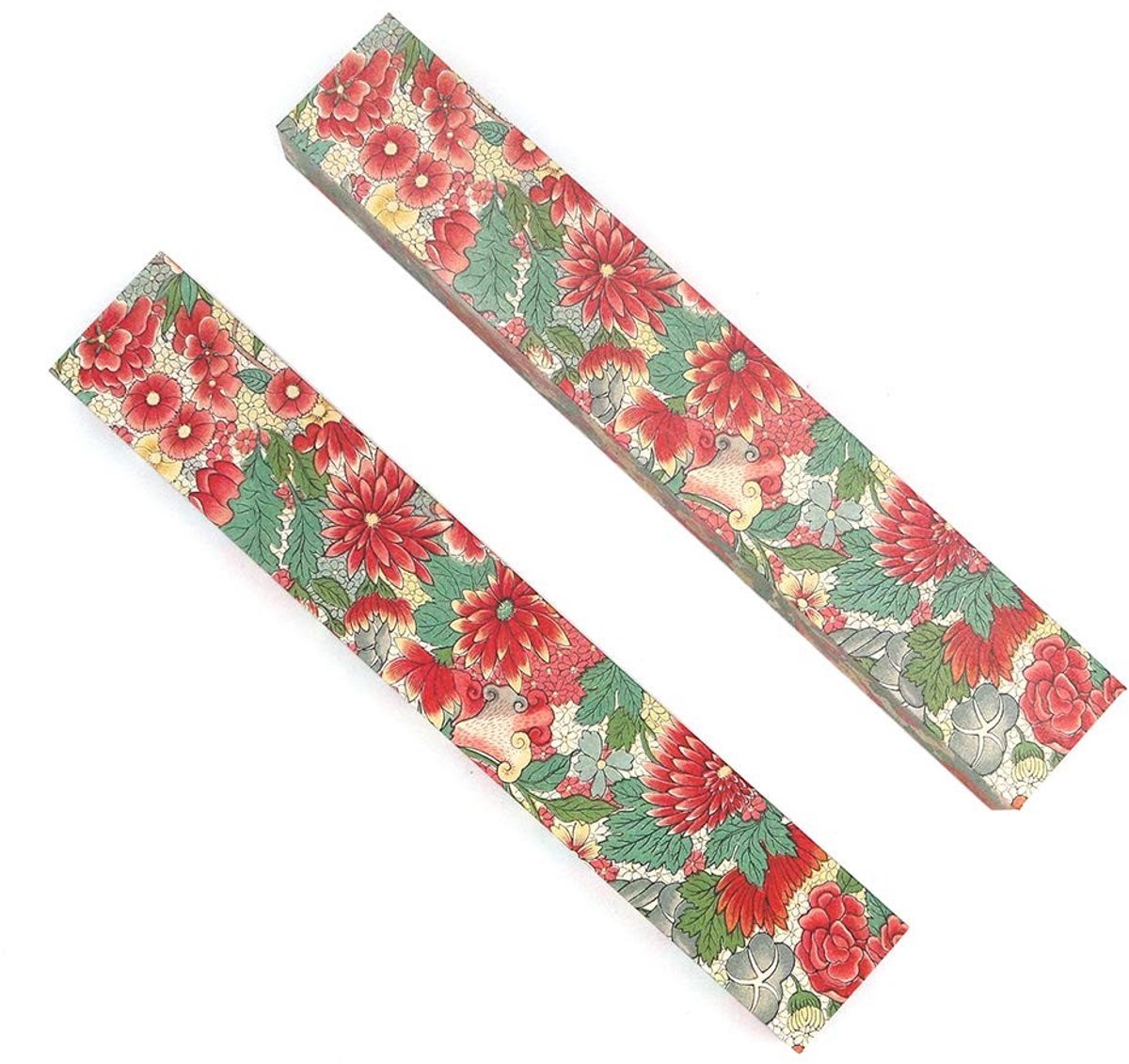 2 Stuks Cardboard Flute Box - Sieraden Dozen met Bloemenpatroon - Perfect voor Cadeaus