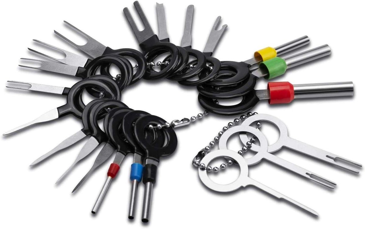 21-delige Pin Extractor Tool Set voor het Ontkoppelen van Stekkercontacten en Pluggen