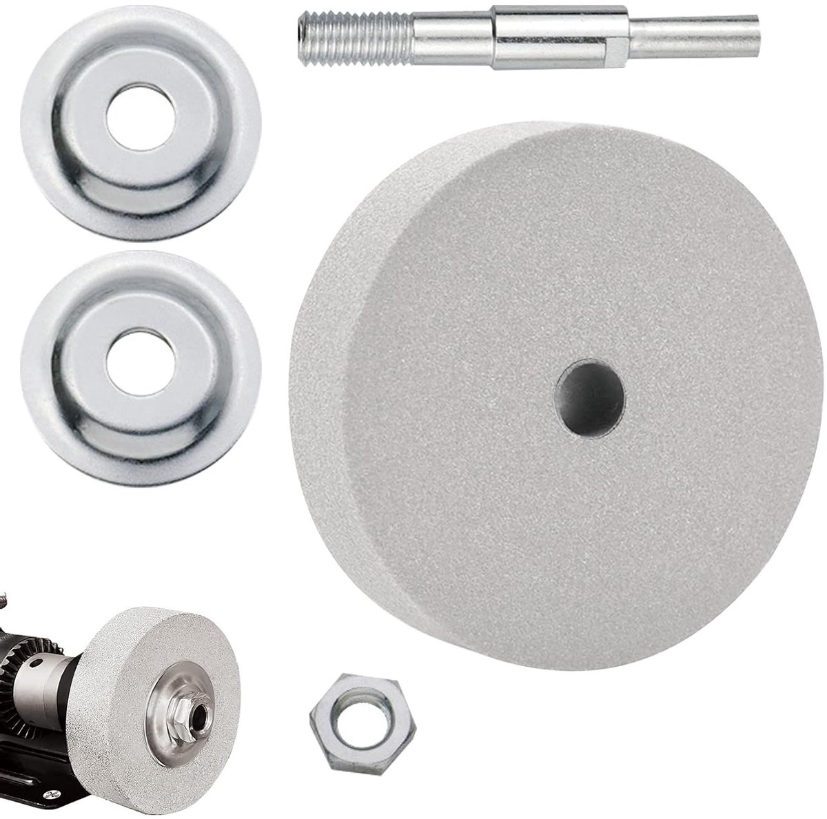 Ronde Slijpsteen 75mm, 80 Korrel - Perfect voor Metaal, Hout en Diverse Materialen