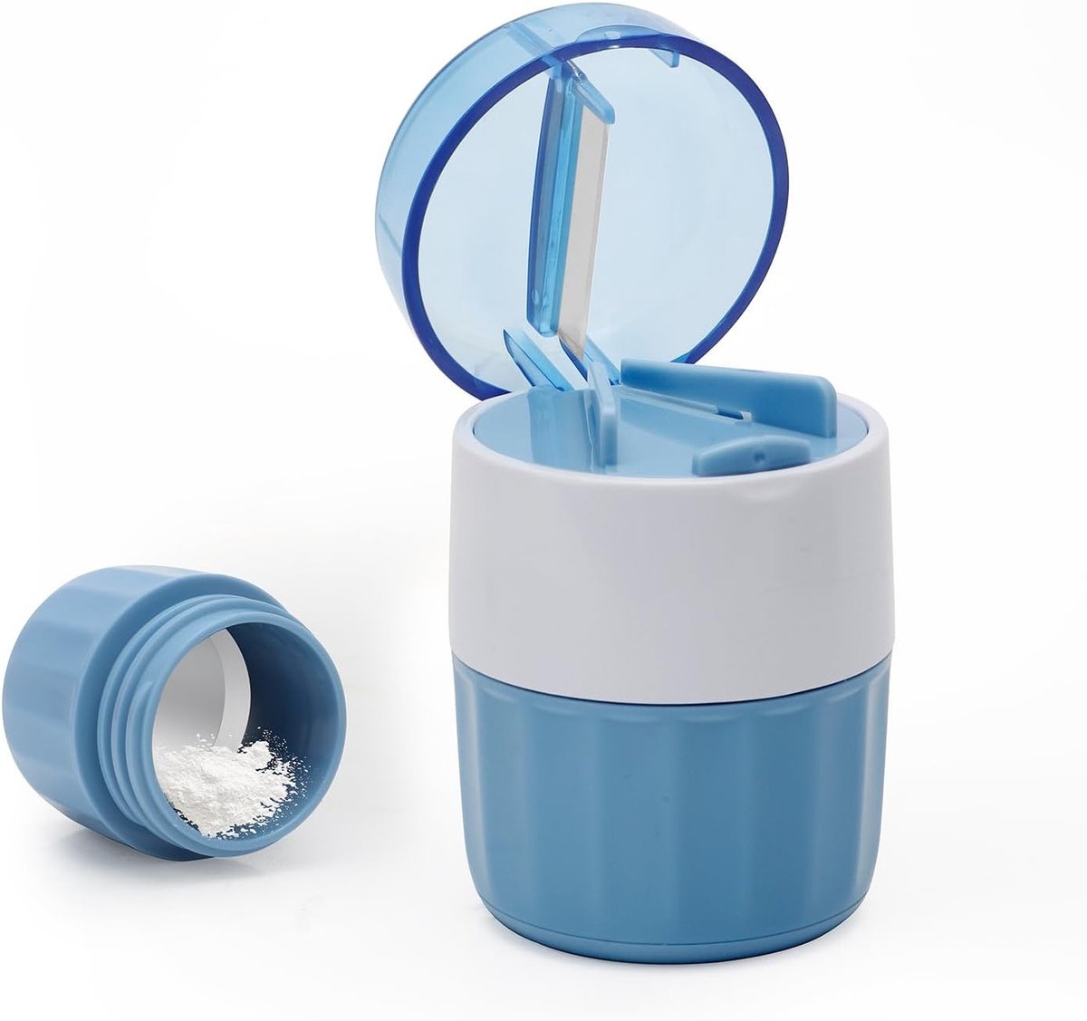 Multifunctionele 3-in-1 Tablet Crusher met Rvs Maalkop en Depotcompartiment voor Medicijnen en Poeder