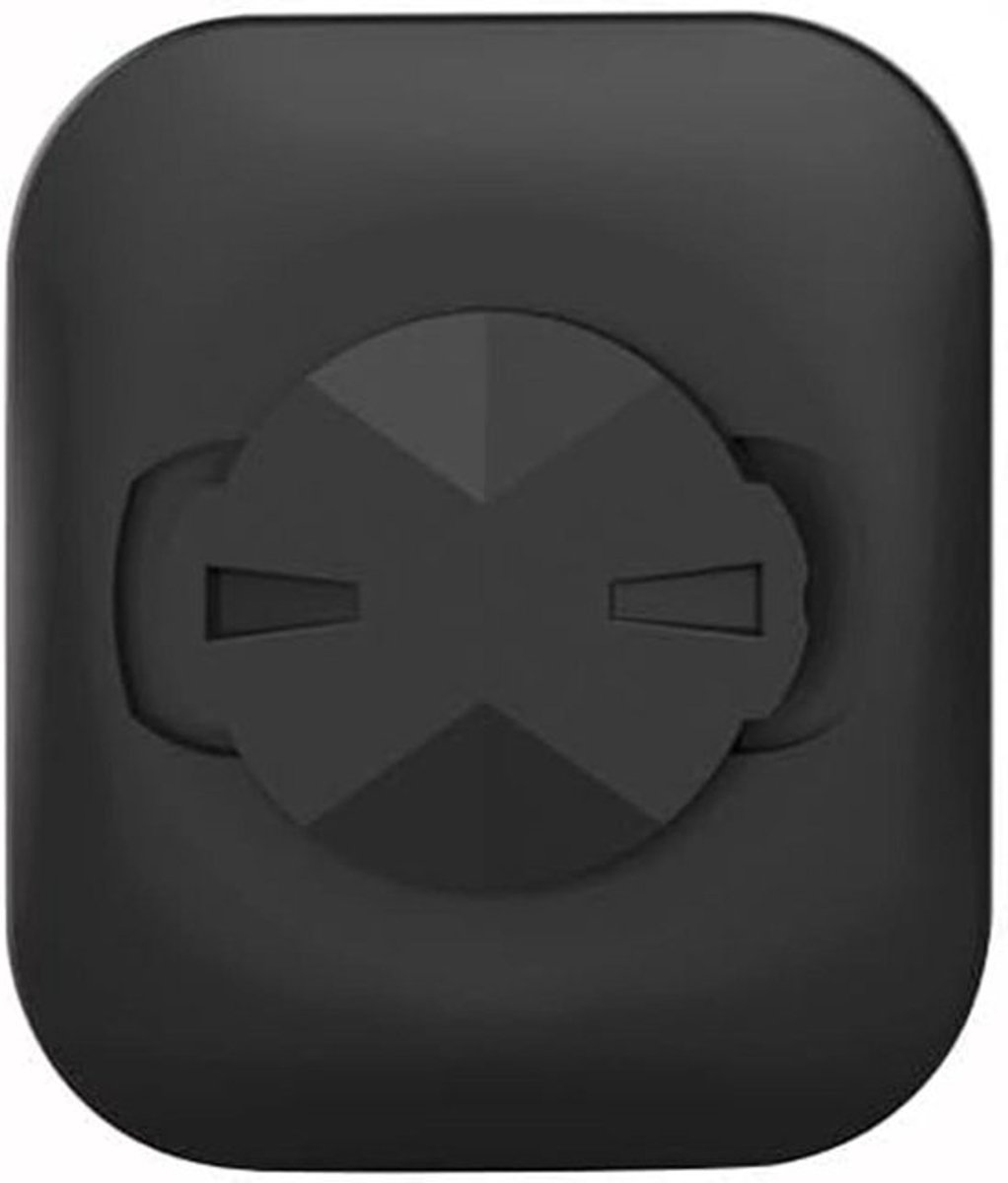 Fiets telefoonhouder achterkant met sticker voor GPS-extensiebeugel.