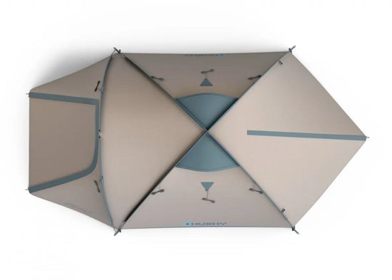 Husky Bizon 4 Classic - klassieke tent - 4 persoons - Licht Grijs van Husky — afbeelding 4