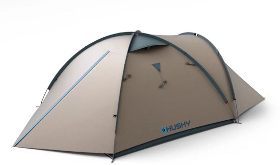 Husky Bizon 4 Classic - klassieke tent - 4 persoons - Licht Grijs van Husky — afbeelding 2