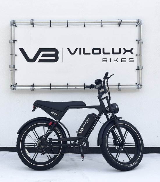 Vilolux® Fatbike C80 Pro 24 inch - Legaal - Rijklaar geleverd - NFC vergrendeling - Niet opvoerbare fatbikes - 2 Jaar garantie - Hydraulische remmen - Alarm - Zwart van Merkloos — afbeelding 2