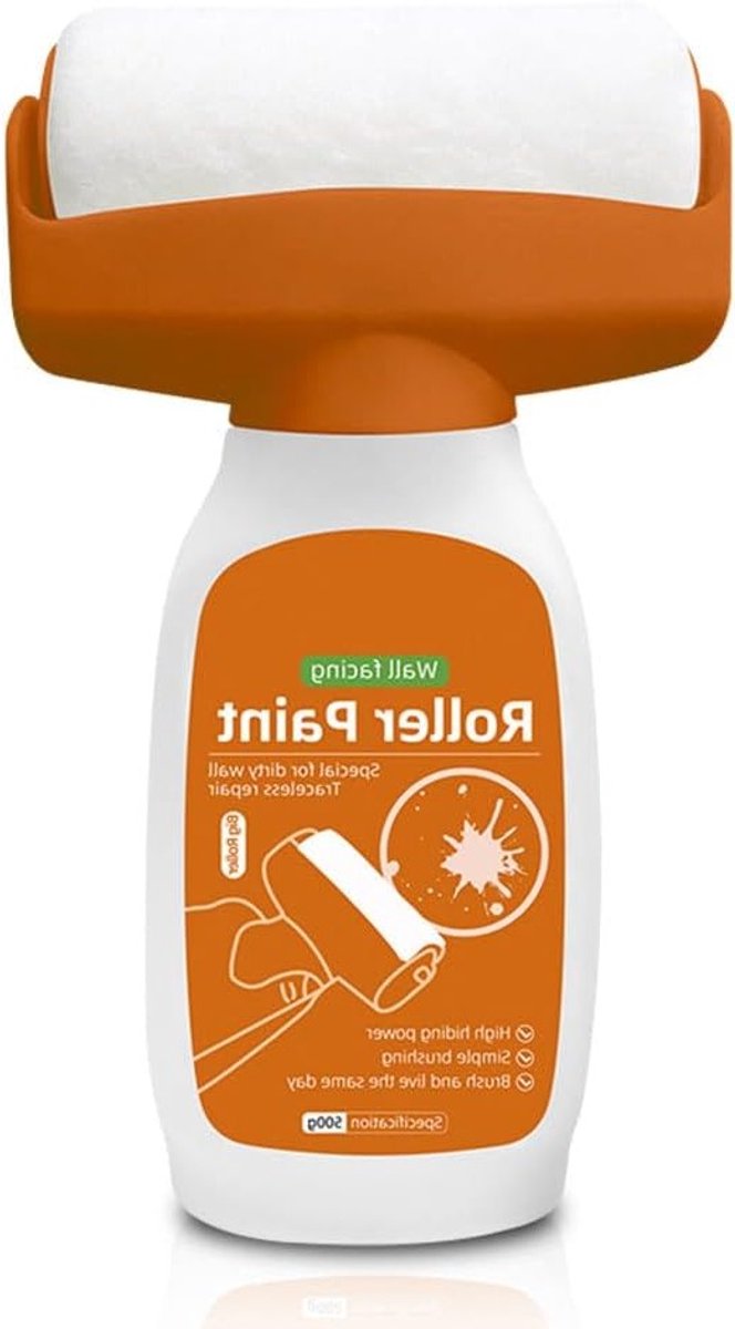 500g Reparatieroller voor Muren, Witte Verf voor Wandreparaties, Ideaal voor Graffiti, Vlekken en Scheuren