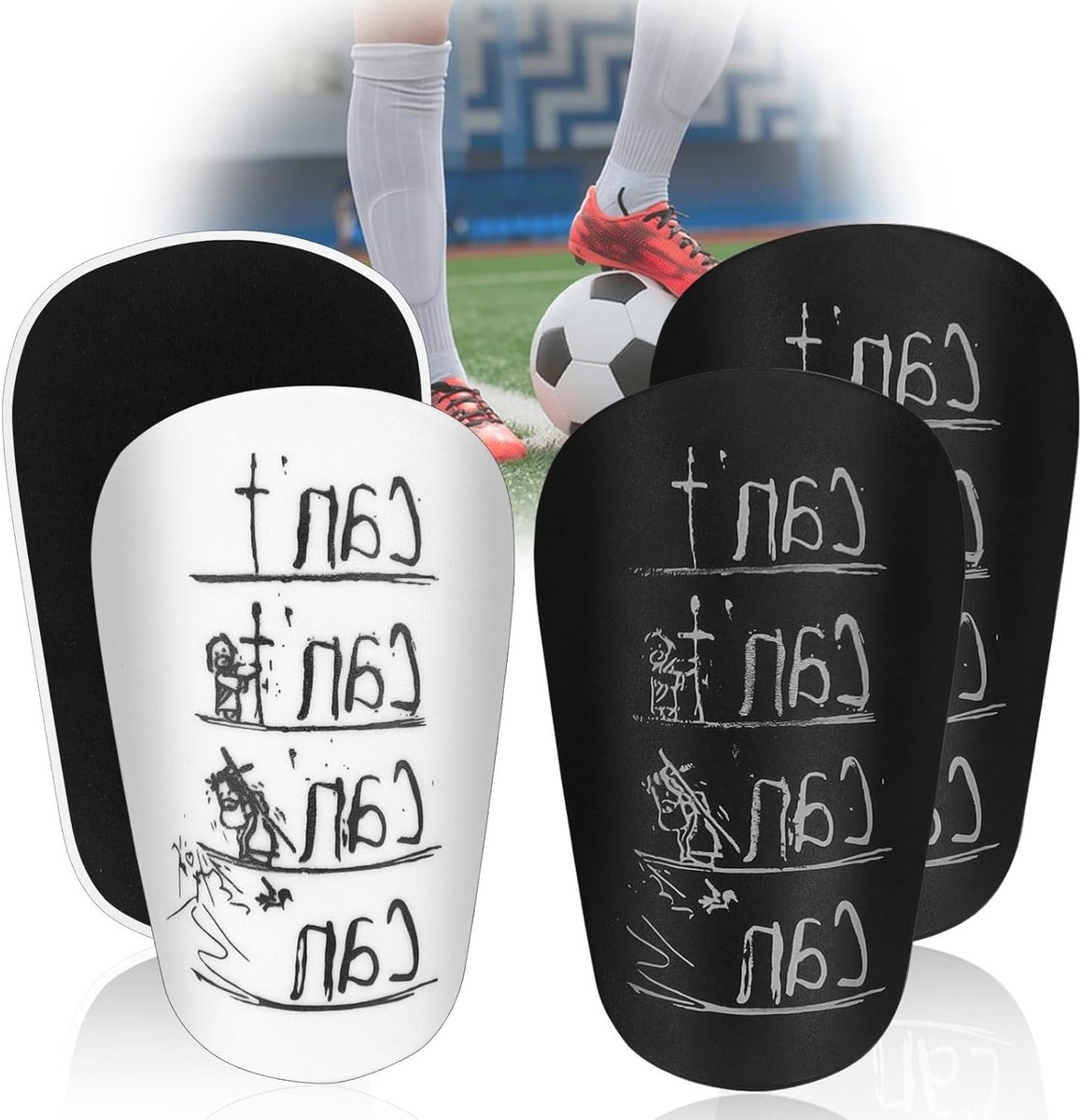 Mini scheenbeschermers voor kinderen, 2 paar, 8 x 5 cm, lichtgewicht en sterke bescherming voor voetbal, hardlopen en sportactiviteiten