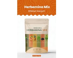 Herbamina Mix Poudre Végétale avec Papaye, Ananas & Thé Vert - 20 Sachets x 8 g