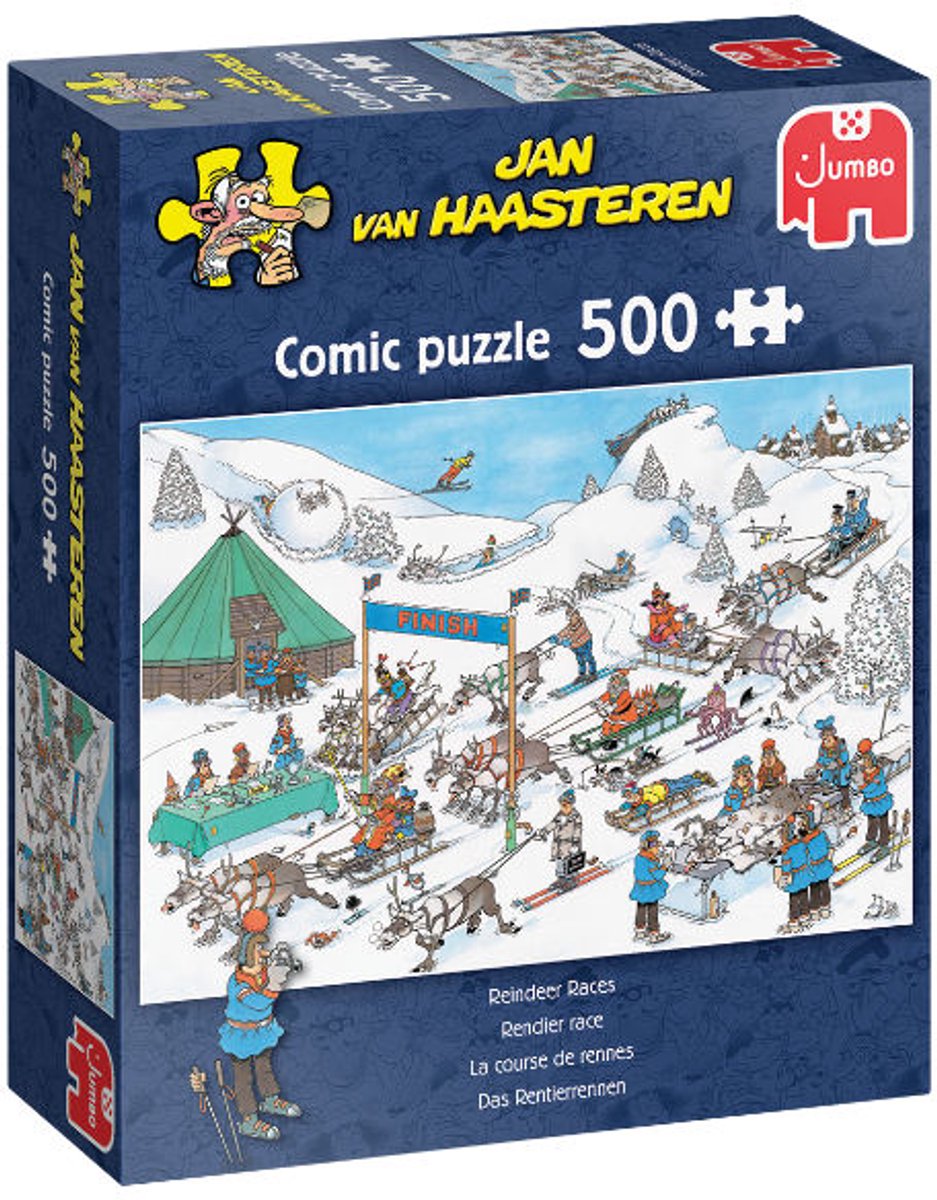 Jan van Haasteren - Rendier Race - 500 stukjes puzzel — afbeelding 12