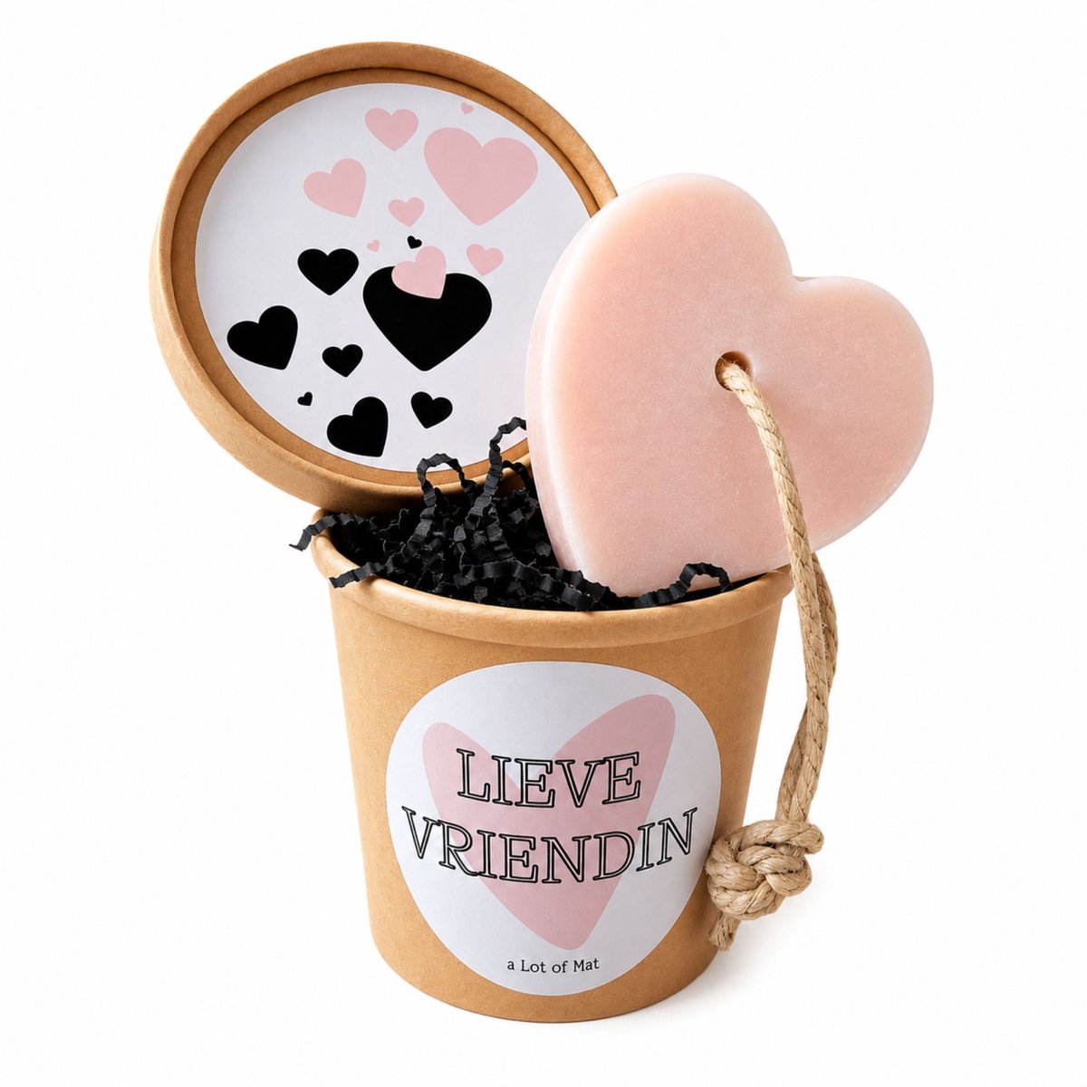 Cadeau Vriendin - Liefste Beste Vriendin - Zeephartje in Potje - a Lot of Mat