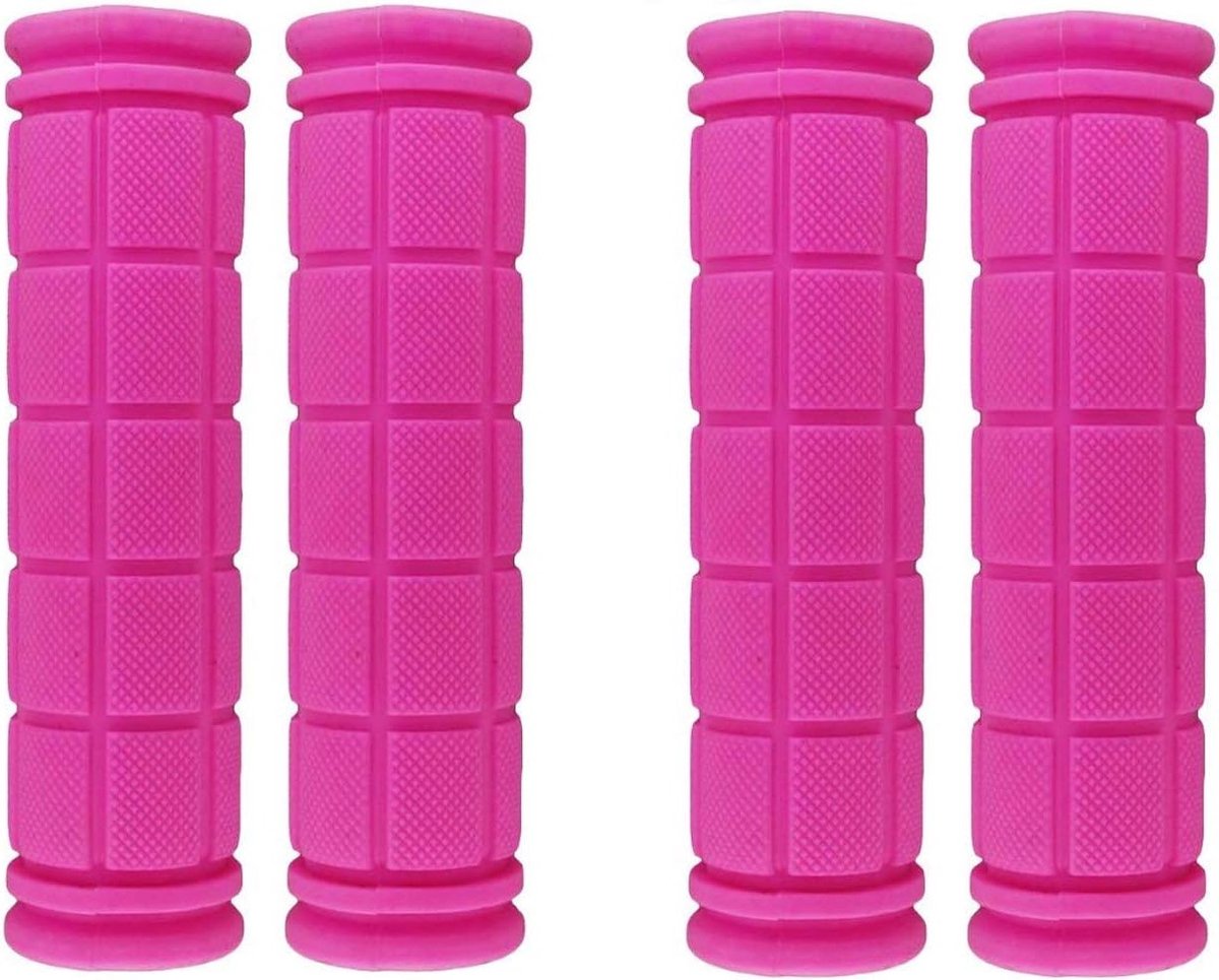Comfortabele Fietsgrips van Zacht Rubber, Antislip, Geschikt voor MTB en BMX, 2 Paar
