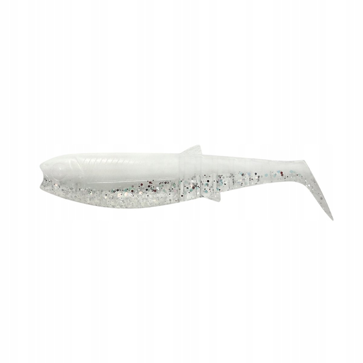 Savage Gear Cannibal Shad 10cm 9g Wit Flash - Vis-a-Vis