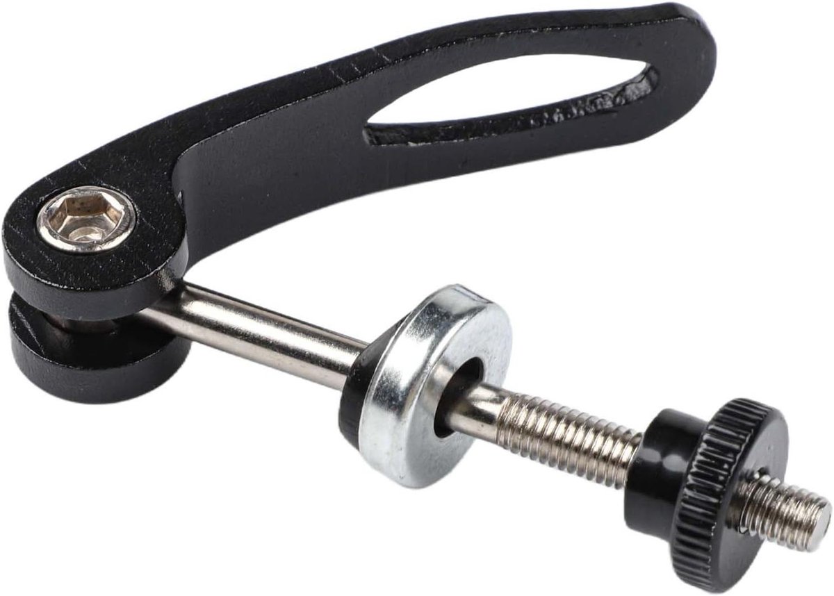 Fiets Zadelpen Klem - Zadelpenbout - Zadelhoogte Verstellen - Gereedschapsvrij - M5 x 60 mm - Zwart