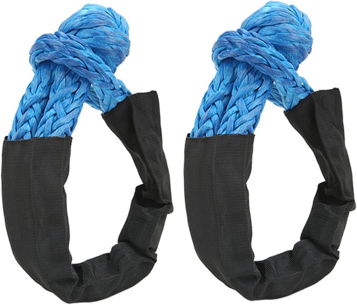 Zachte Beugel - Touw Schakel - Voertuig Redden - 44092 Lbs Breekkracht - 13 Mm Diameter - Blauw