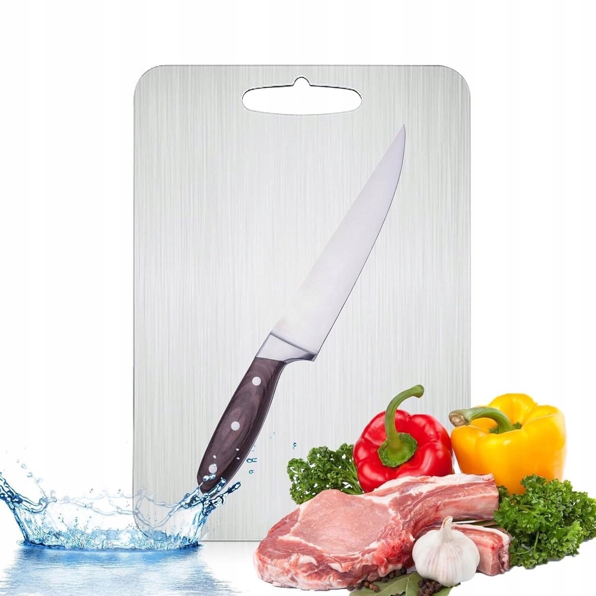 Grote RVS snijplank 34x23cm - Duurzaam en Hygiënisch