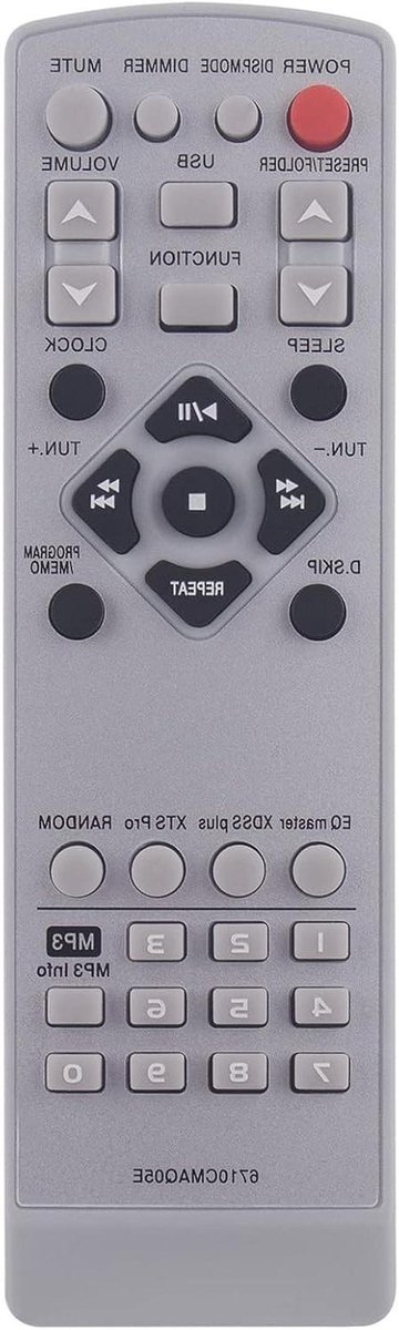 Vervang Afstandsbediening - Universele Controller - Audio Systeem Bediening - Directe Werking - 10 Meter Bereik - Zwart
