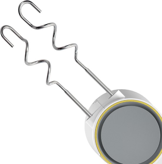 Handmixer - Keukenmixer - Bakken en Koken - 5 Snelheden Turbo - 425 Watt - Wit — afbeelding 3