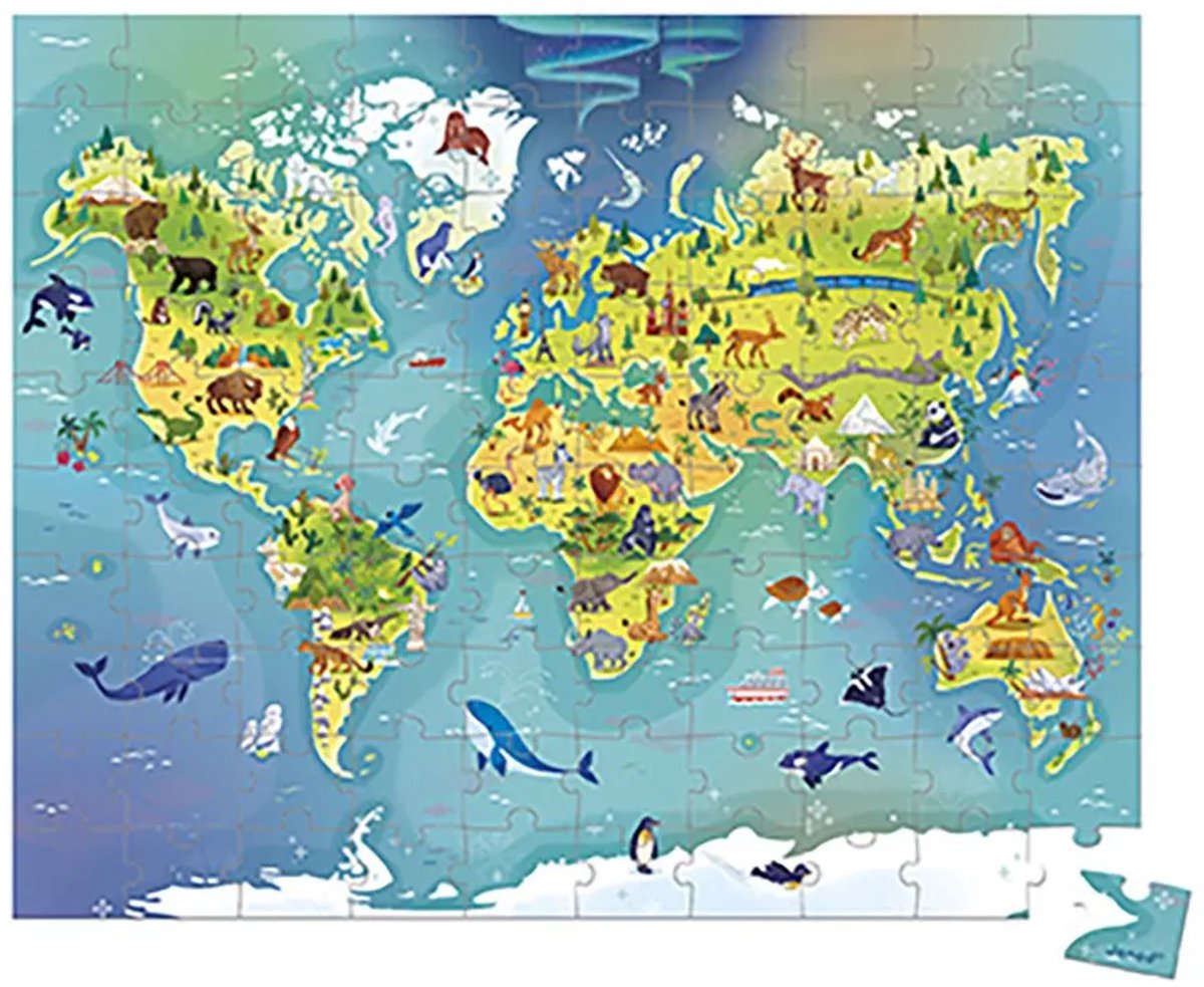 Janod - Puzzel - De wereld — afbeelding 5