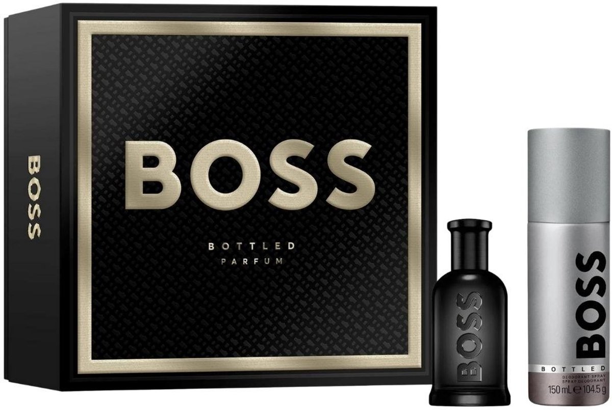 BOSS BOTTLED geschenkset - parfum 50 ml + deodorant spray 150 ml