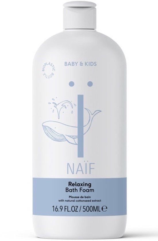 Naïf - Badschuim - Baby & Kids - Babyverzorging - Verzachtend & Reinigend - Natuurlijke Ingrediënten - 500ml
