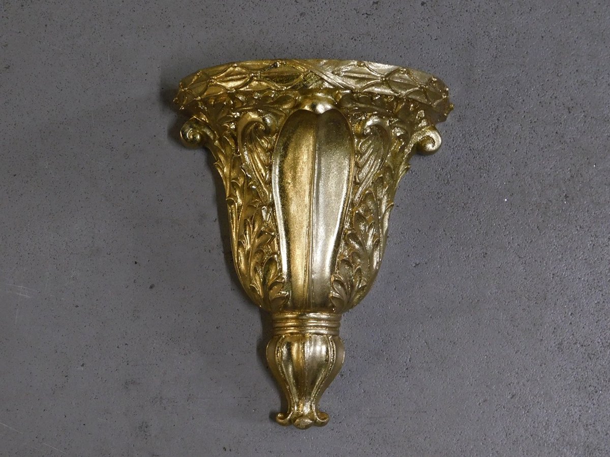 Sierlijke Wandconsole - Goud - Polystone
