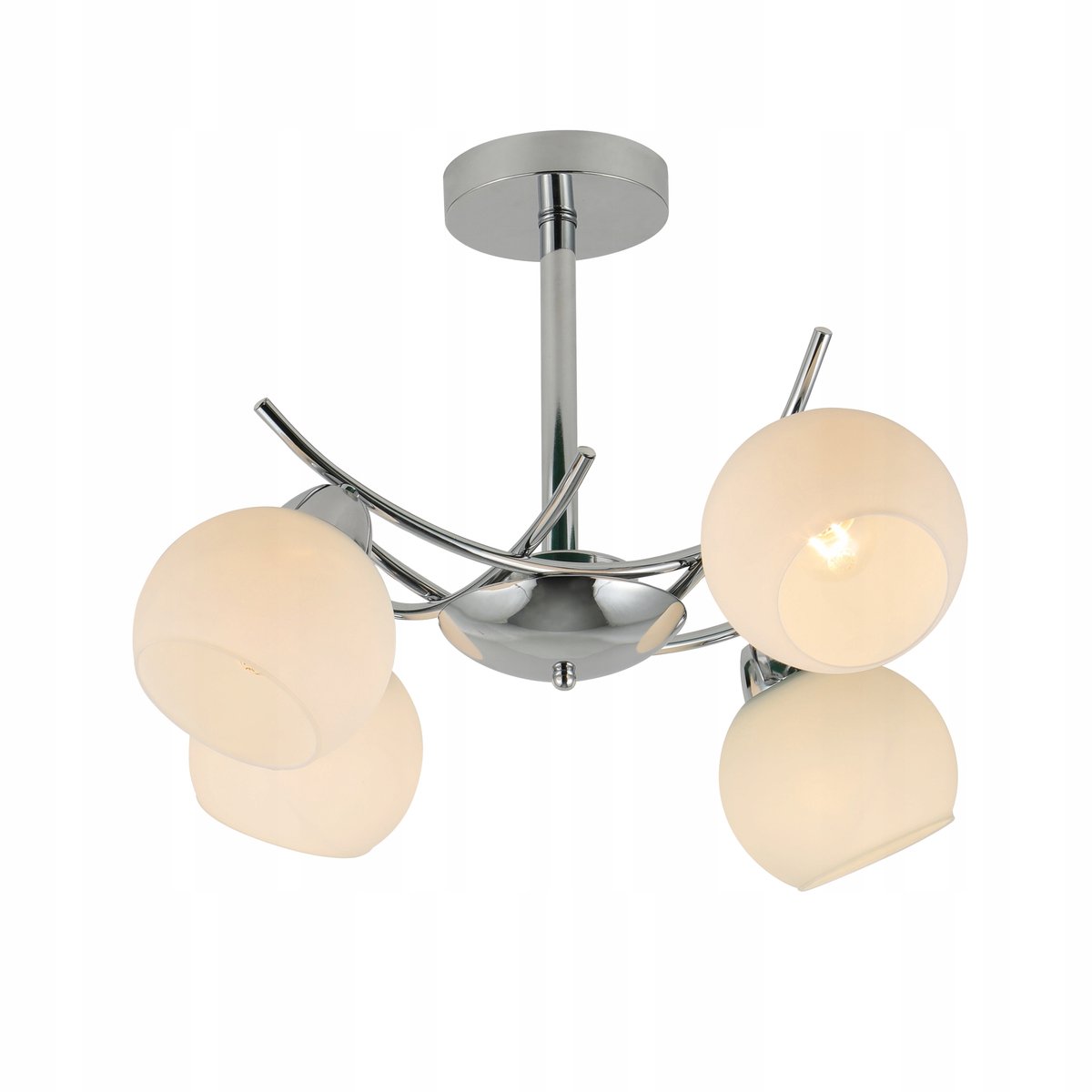 ARGOS 4 Plafondlamp Chroom - Modern Klassiek, 4xE27, Ø57cm