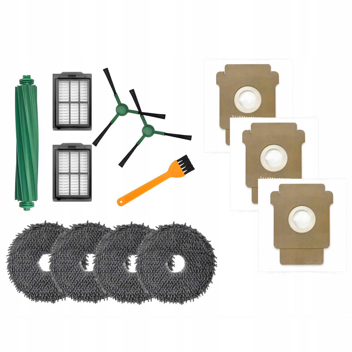 Accessoireset voor iRobot Roomba 405/505 Combo: Filters, Mops, Borstels, Zakken