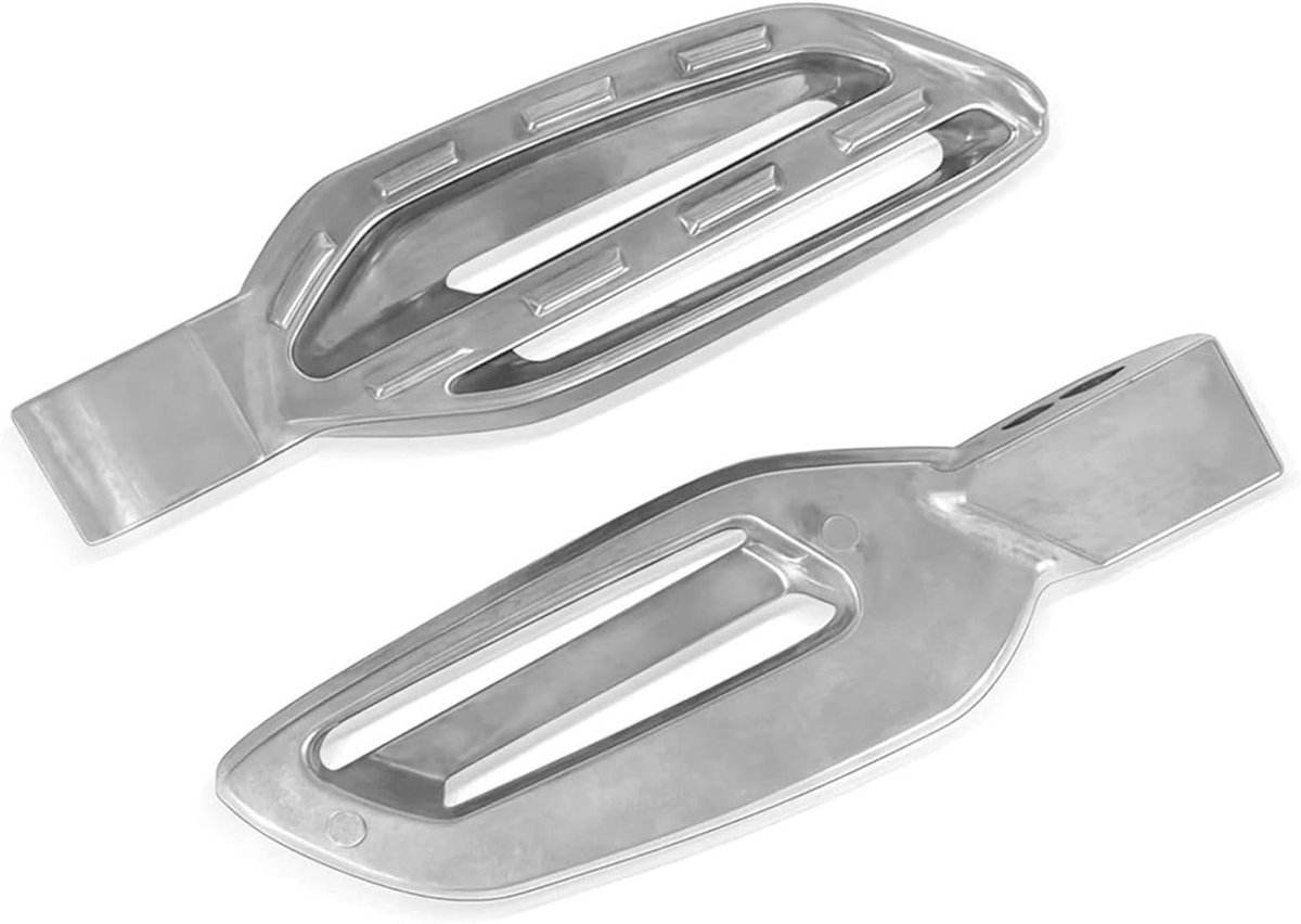 Motorfiets Voetsteunen - Achterste Pedaal - Comfortabel Rijden - Universele Pasvorm - 125 cm Lengte - Zilver