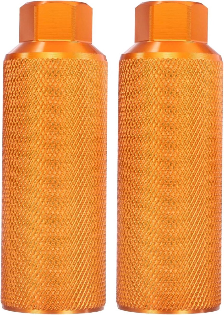 Fiets Pegs - Stunt Steunen - Stunt Fietsen - Antislip Oppervlak - 110 mm Lengte - Geel