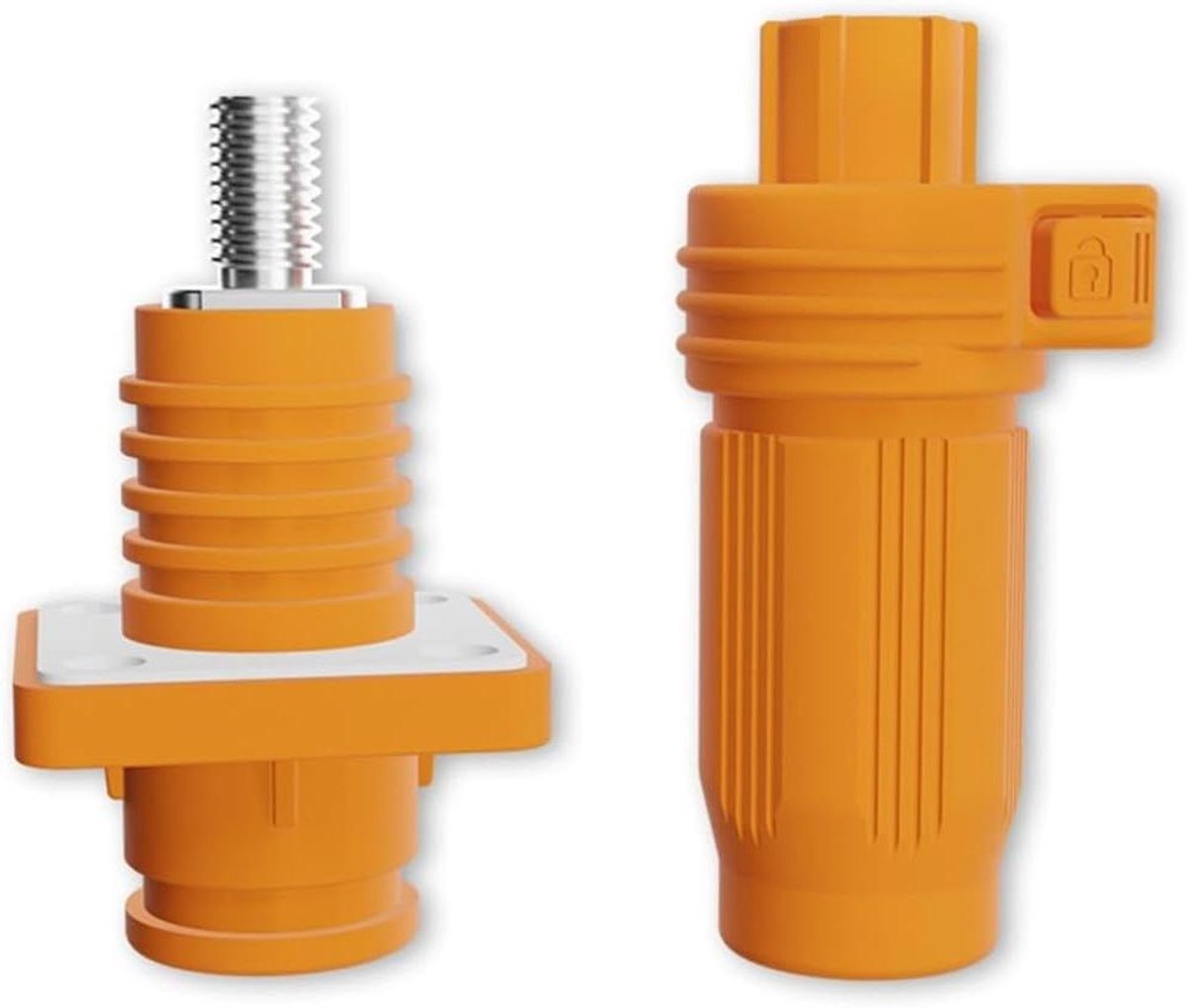 Energieopslag Connector - Batterij Terminal - Kracht Overdracht - IP67 Weerbestendig - 120A 200A - Oranje