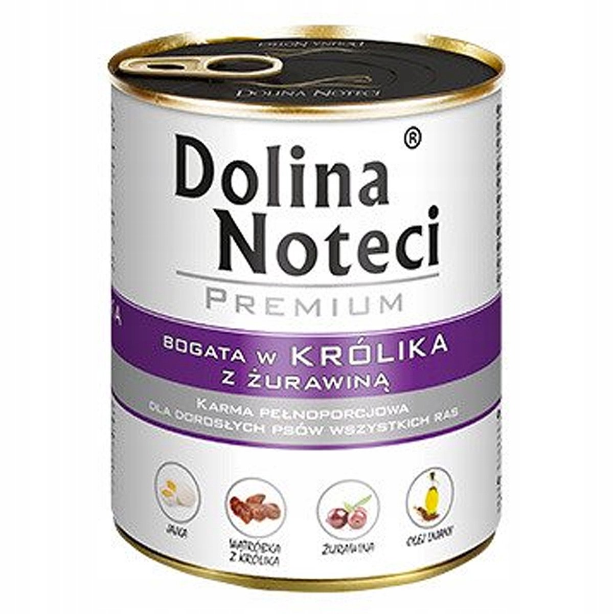 Dolina Noteci Premium Serie - Hondenvoer Nat - Konijn en Cranberry - 12x800g
