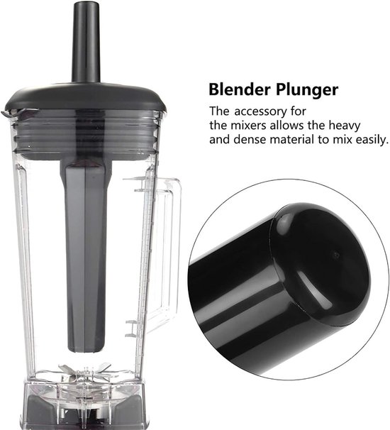 Blender Accessoire - Mengstaaf - Moeilijke Mixen - Duwt Voedsel Naar Beneden - 30cm Lengte - Rood — afbeelding 5