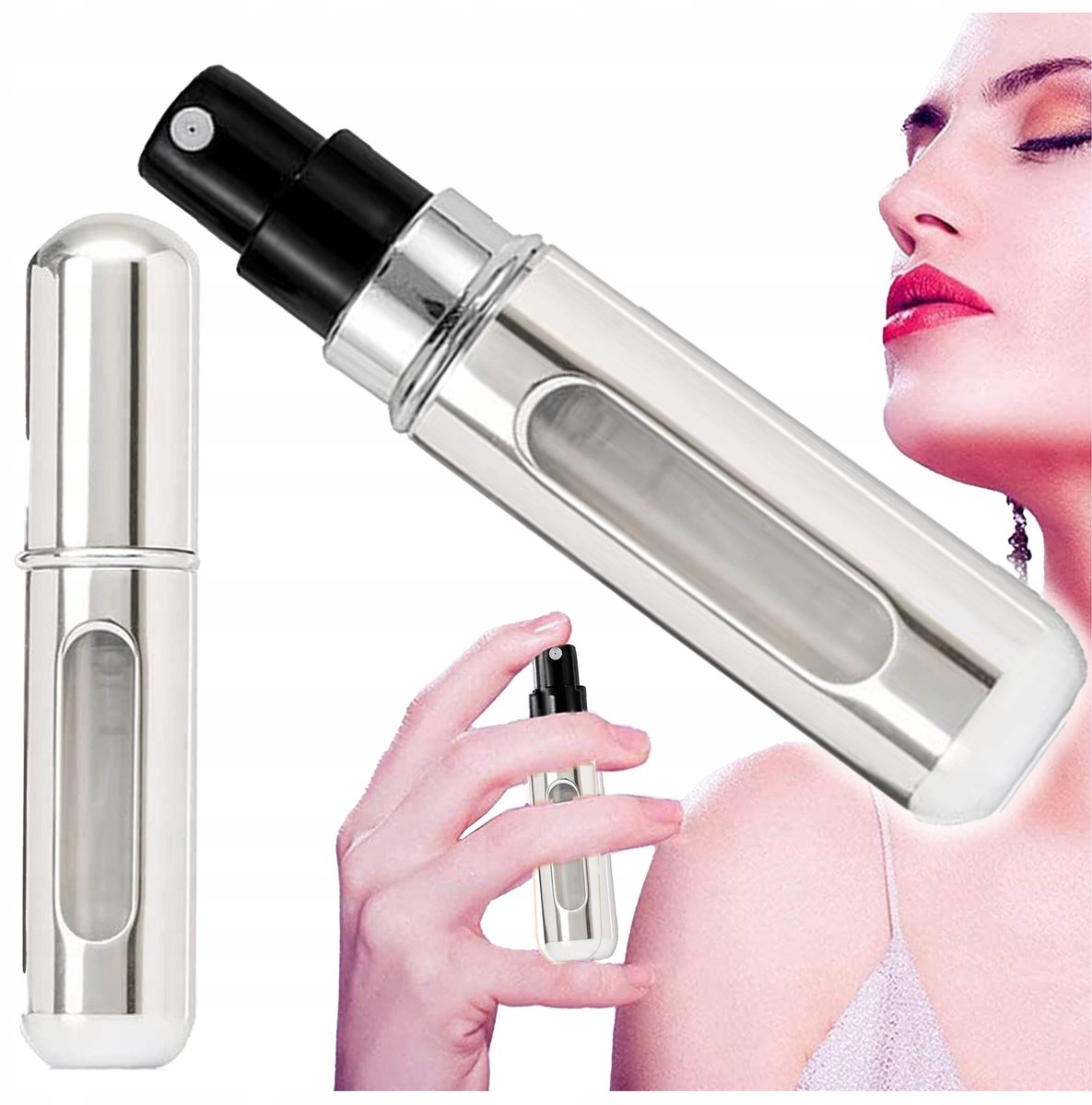 Reisverstuiver Parfum 6 ml - Compact en elegant zilver