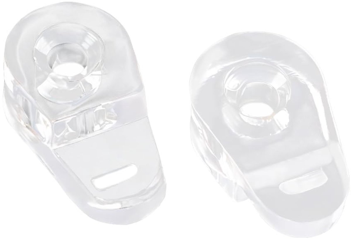 JHUBERS- Glasclip 40pcs - Glaspaneel Clips - Bevestigingsclips voor Glasdeuren - Geschikt voor 3-4mm Dikte - Duurzaam Plastic - Eenvoudige Installatie - Glasbevestiging