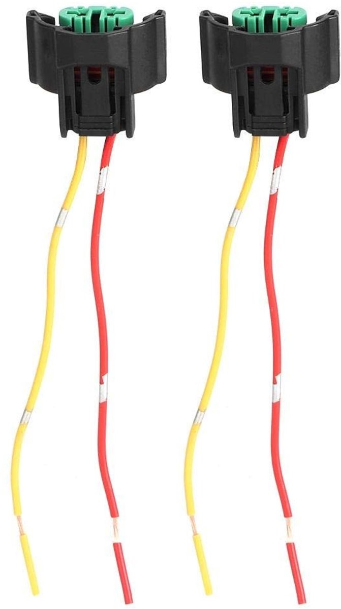 BRENZOOS - Auto Motorfiets Adapter Kabelbus - H8 H9 H11 - Waterdichte Stekker - Geschikt voor Vrachtwagens en Fietsen - 2 Stuks