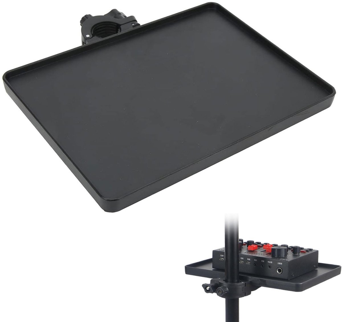 Dailygoods- Microfoonstandaard Robuust - Microfoonstandaard Bureau - Multifunctionele Microfoonstandaard - Geschikt voor Opnamestudio's - Geschikt voor Live Streaming - ABS-Materiaal - Accessoirehouder