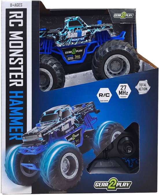 Gear2Play RC Monster Hammer Monstertruck 1:24 - Big Wheels