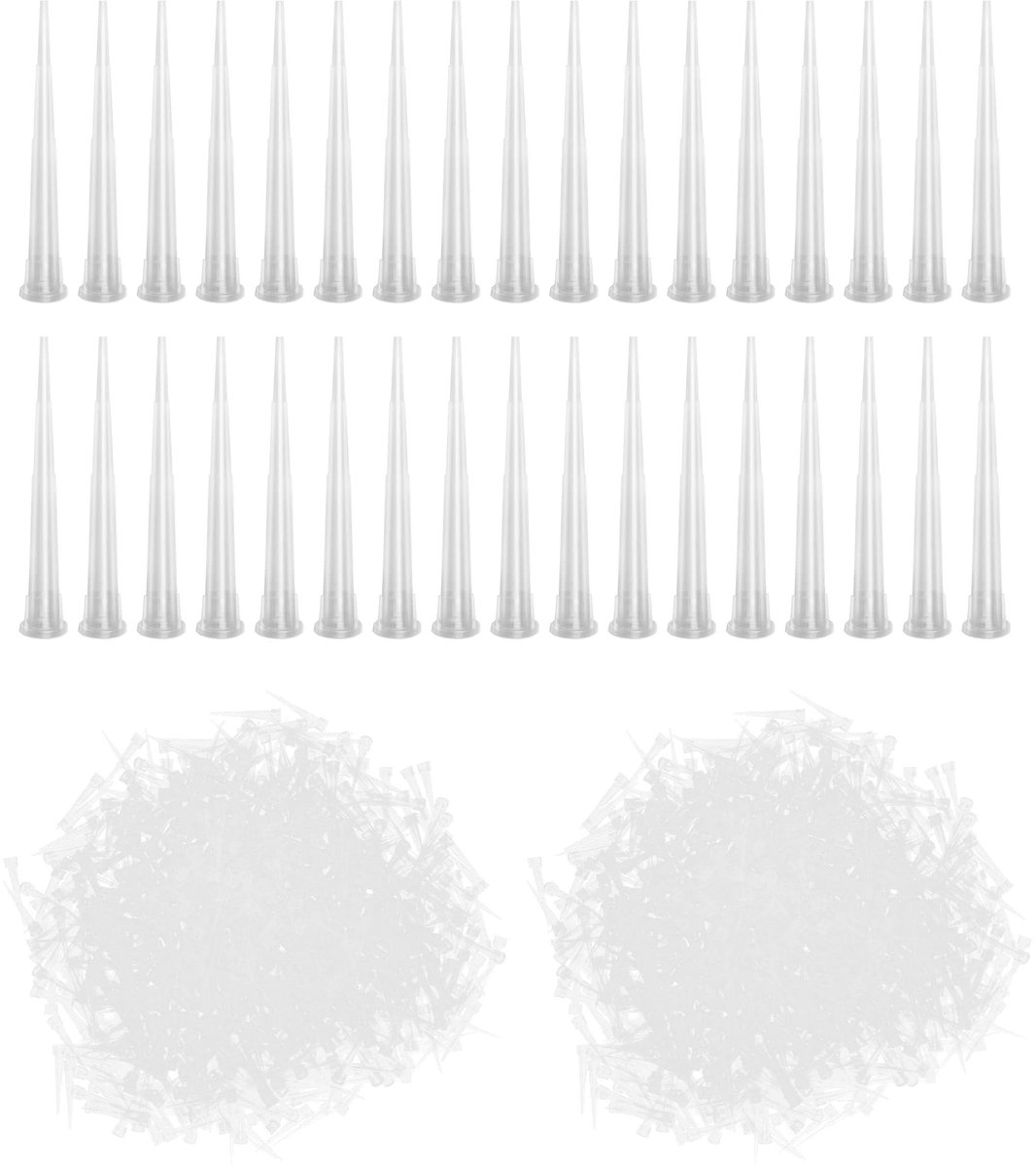 Dailygoods- Pipetpunten 10 ul - Universel - Kunststof - Autoclaveerbaar - Transparant - Hoge sterkte - Laboratoriumpipetten