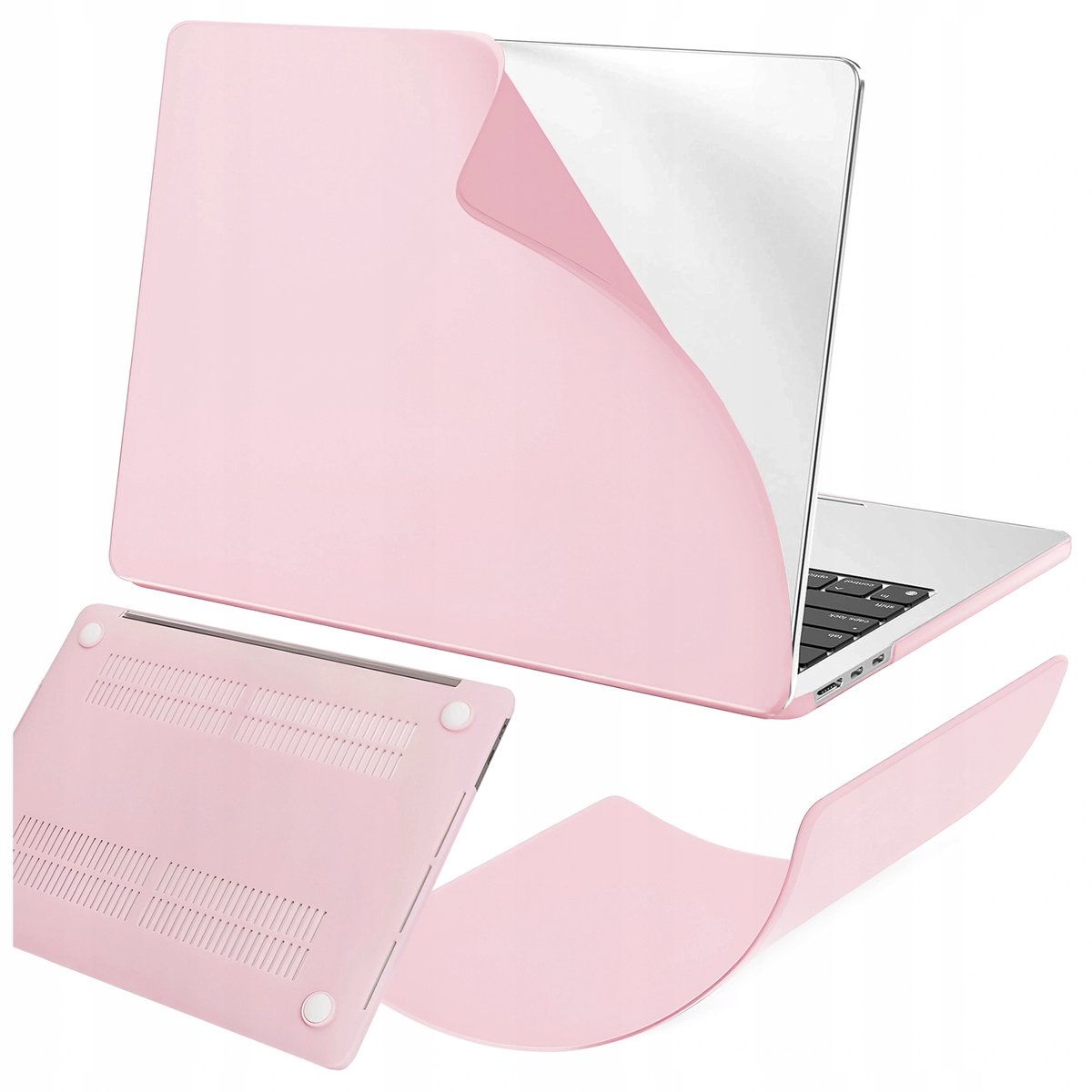 Alogy AirGuard Case MacBook Pro 14" Mat Roze M1-M4 2021-2024