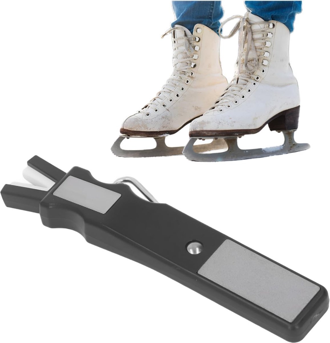 Dailygoods- Schaatsenslijper Hoogwaardige Messlijpsteen - Efficiënt Slijpgereedschap - Perfect Voor Slijpen Van Schaatsen/Messen - Duurzaam Ontwerp - Lichtgewicht - Gebruiksvriendelijk