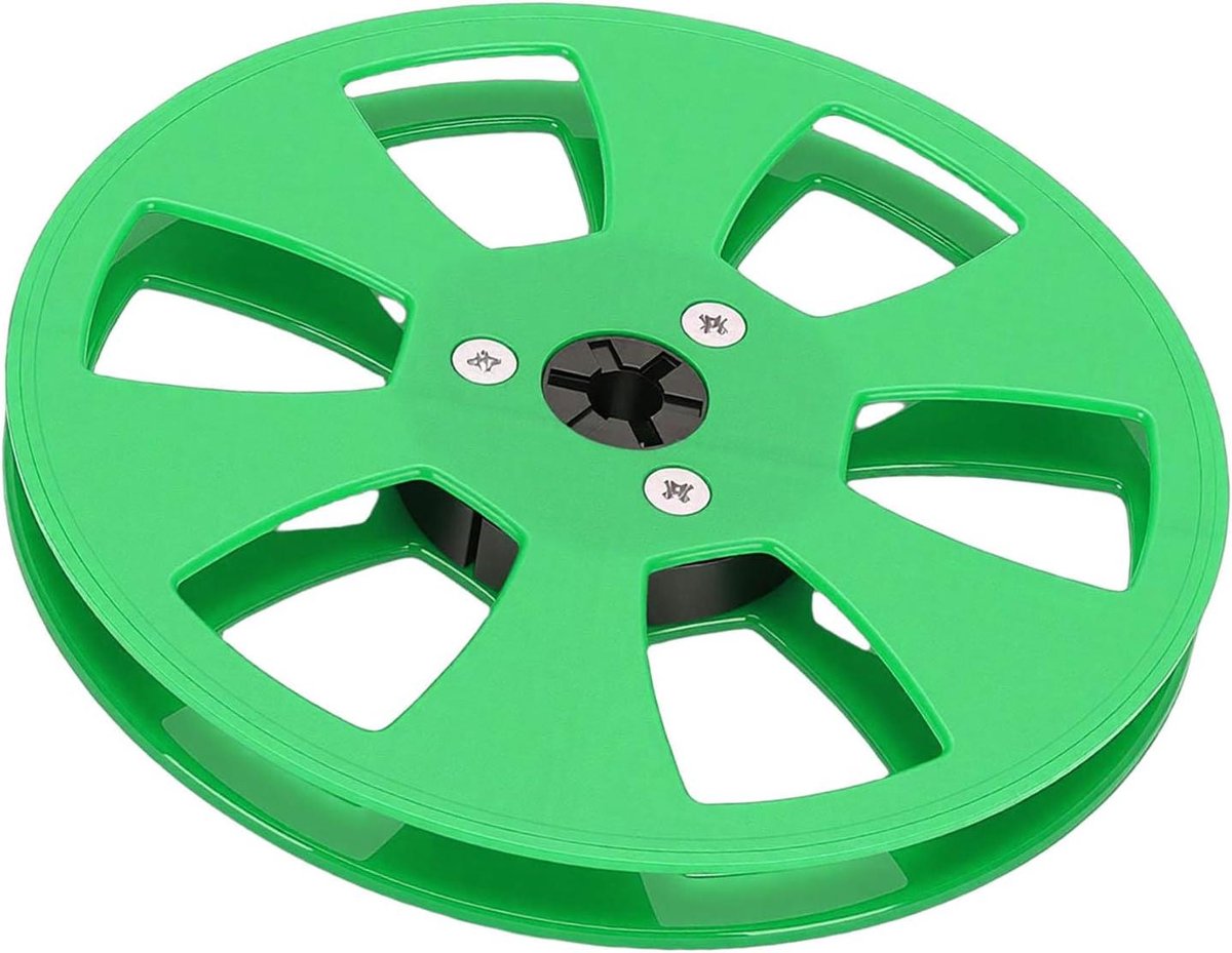 Lege Tapespoel - Opnamespoel Tape - Analoge Opnames - 6 Gaten Ontwerp - 5 Inch Diameter - Geel