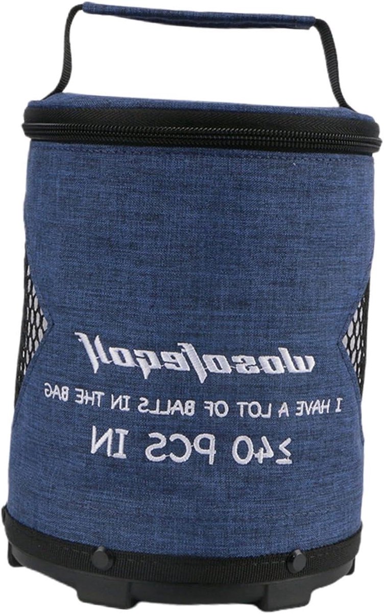 Golfbaltas - Cilindrische tas - Golf training - Grote capaciteit - M - Blauw