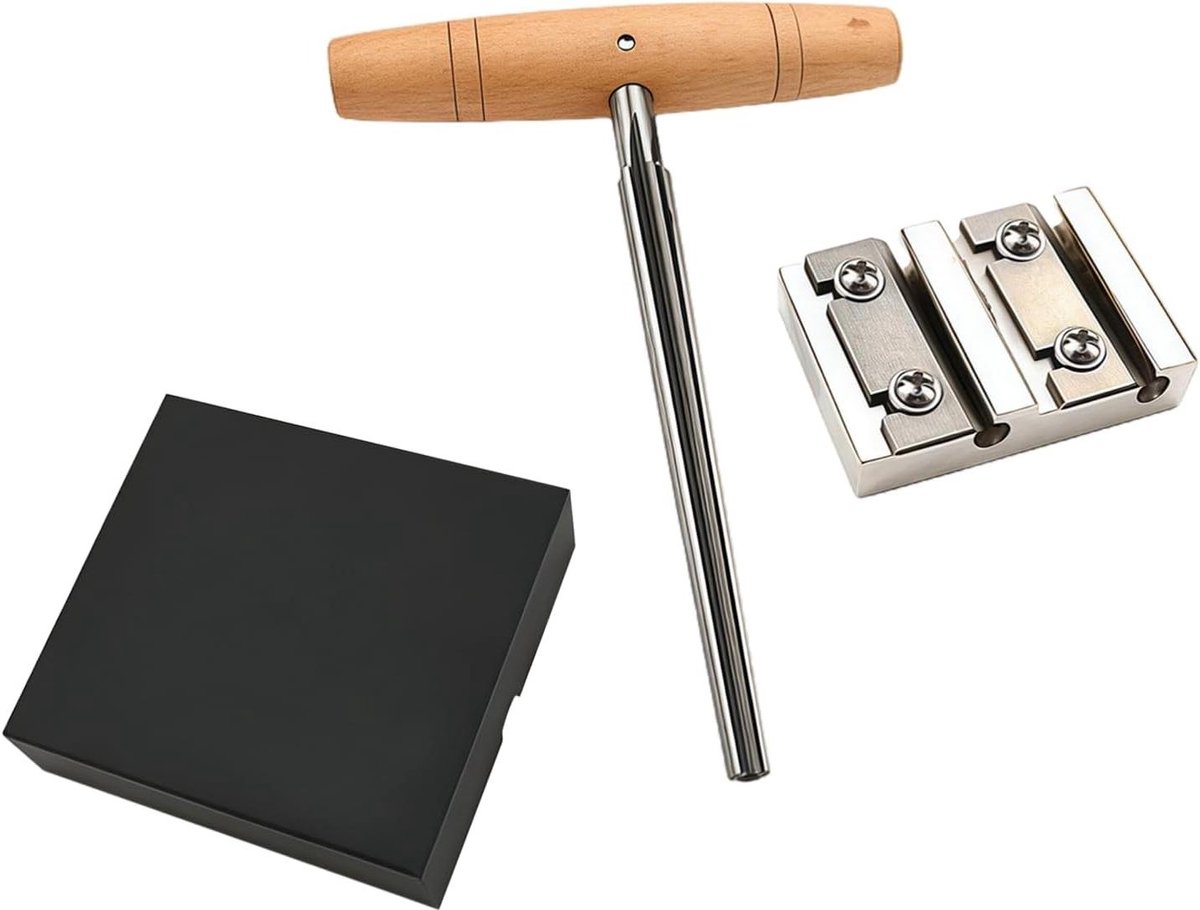 Vioolpen-vormer set - Reparatieset muziekinstrument - Instrumentenonderhoud - Koolstofstalen messen - 4/4 maat - Zilver geel