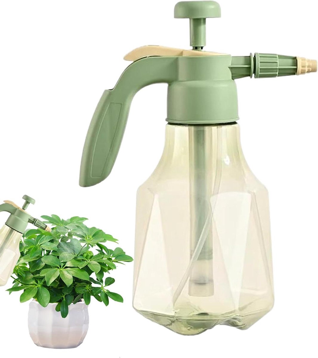 Druksproeier - Gieter - Tuinonderhoud - Verstelbaar mondstuk - 15 liter - Groen