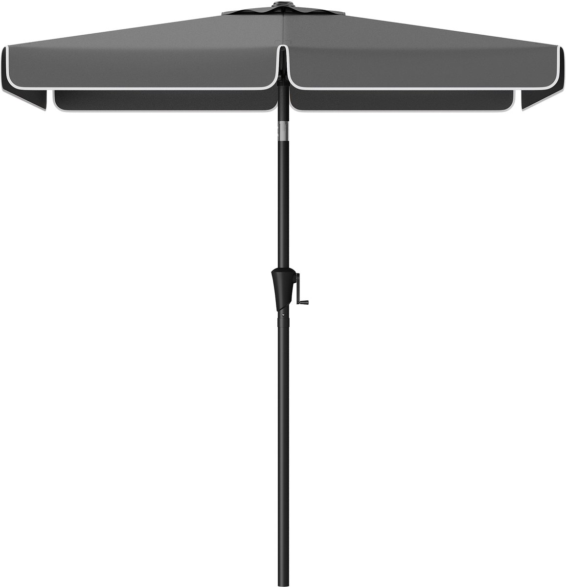 SONGMICS - Parasol - Parasol Rechthoekig Balkon - UPF 50+ Zonbescherming - 30° Kantelbaar - Voor Tuin Terras