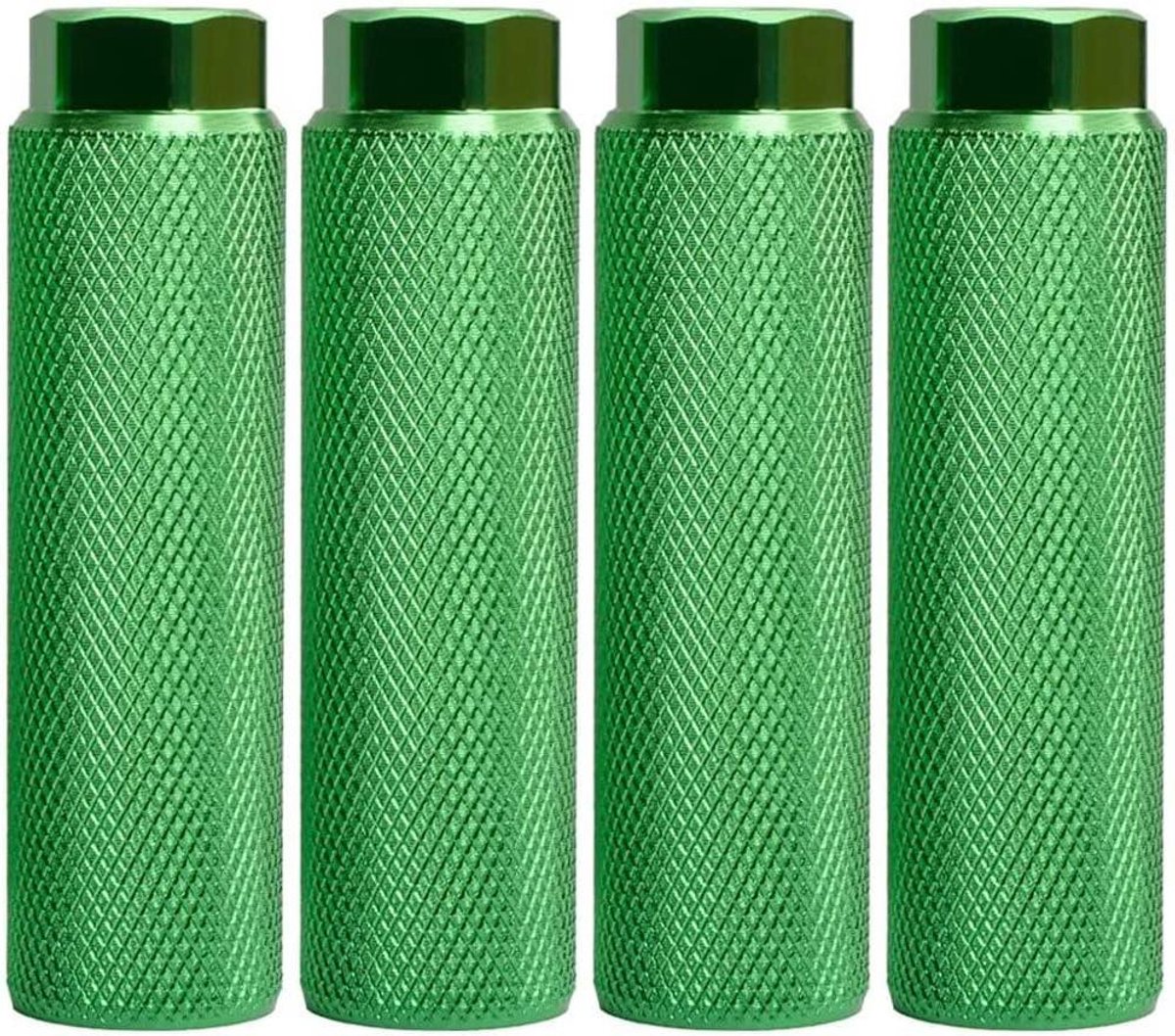 Fietssteunen - Fietspedaal haringen - Extra grip - Sterke aluminiumlegering - 4 stuks - Groen