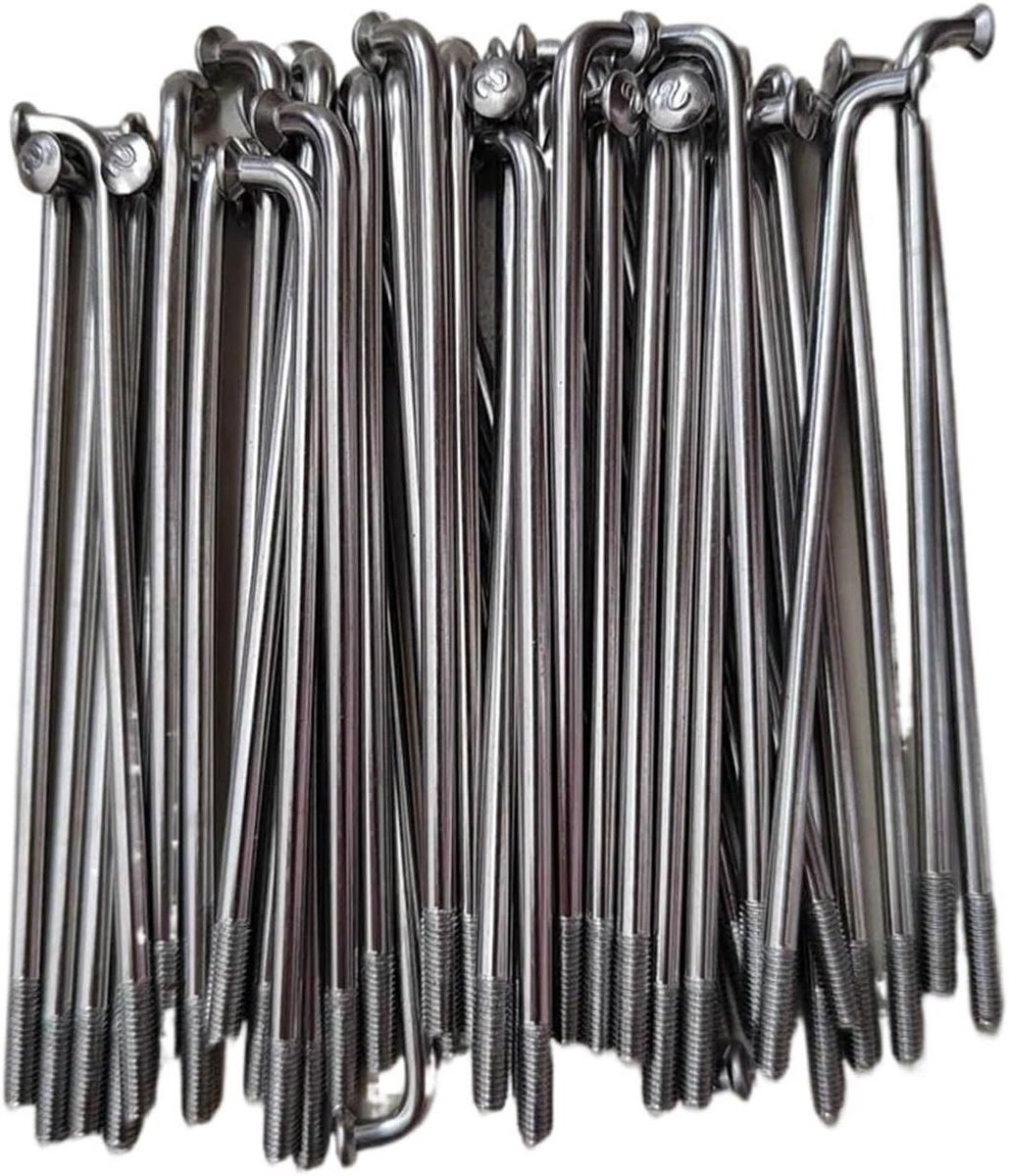 Fiets Spaken - Vervangende Onderdelen - Wiel Reparatie - Roestvrij Staal - 60-150mm 40 Stuks - Zilver