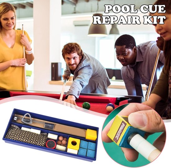 Biljart Keu Reparatie Set - Pool Keu Onderhoud - Keu Reparen - Compleet Gereedschap — afbeelding 4