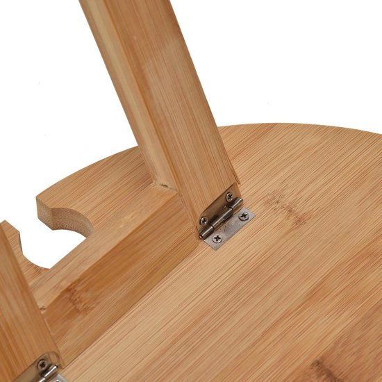 Outdoor Wijntafel Opvouwbare Draagbare Houten Picknicktafel Lage Picknicktafel met Wijnglas Houder voor Wandelen Camping Outdoor Diner van OutDoor — afbeelding 3