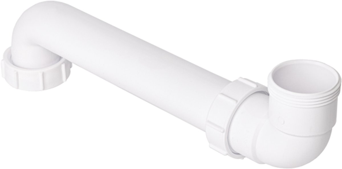 Sanivesk - ruimtebesparende afvoerbuis met bocht - 32 mm - badmeubel