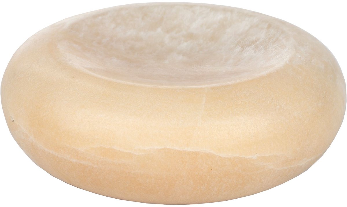 Dutchbone Onno Tray/ Decoratie schaal Onyx Natuursteen - Geel